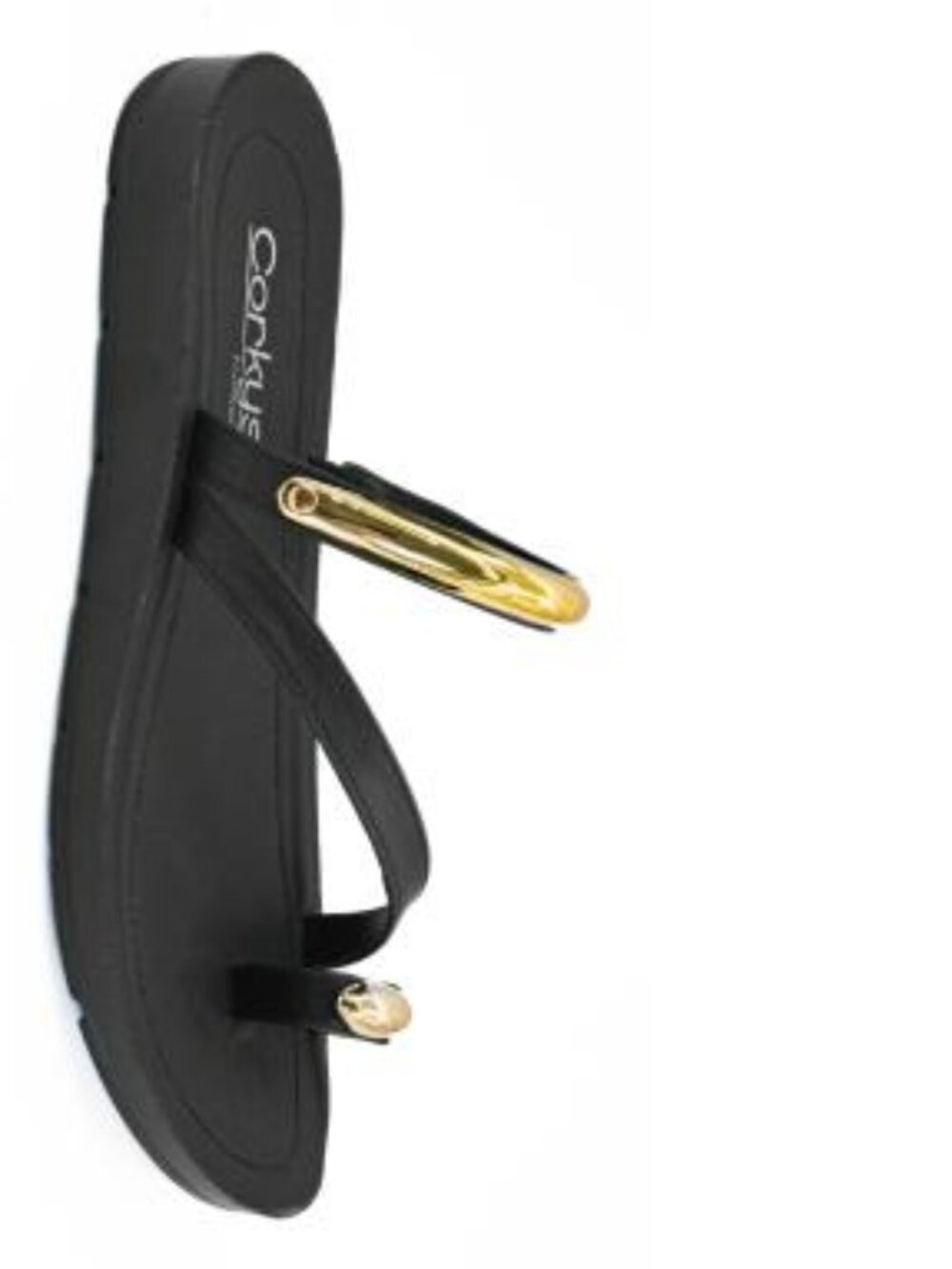NIB Corkys Black & Gold Sandal Sz 9